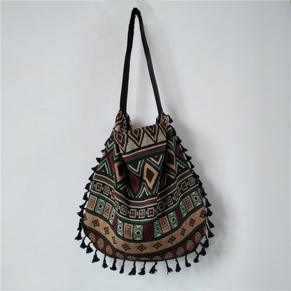 Bohemian Tassel Fringe Shoulder Bag - Top Boho