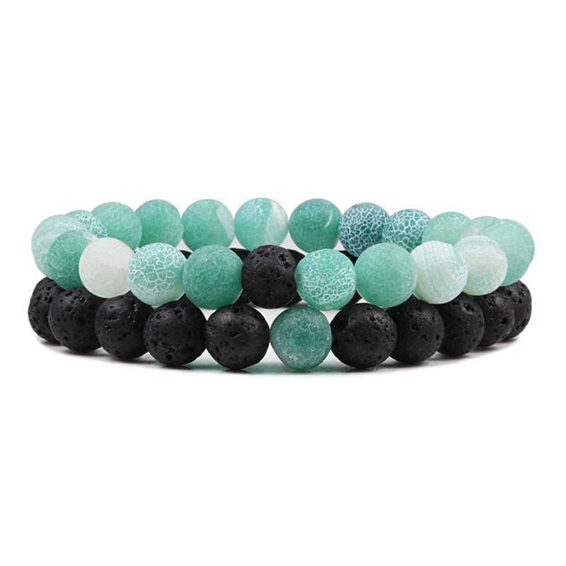 Boho Natural Lava Stone Beaded Bracelets - Top Boho