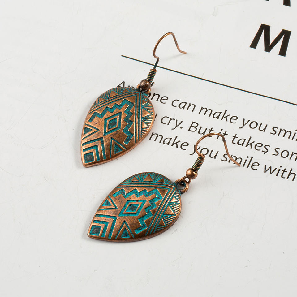 Ethnic Boho Water Drop Earrings