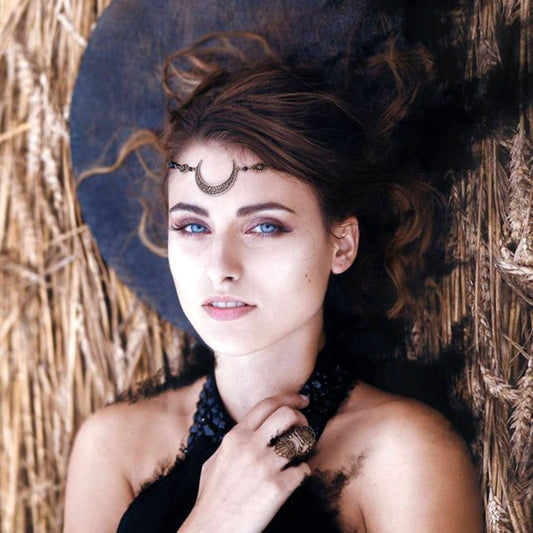 Moon Pattern Head Chain - Top Boho