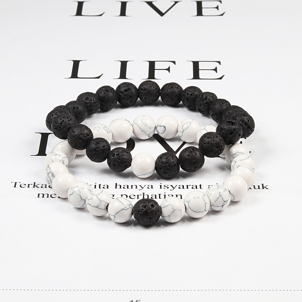 Boho Natural Lava Stone Beaded Bracelets - Top Boho