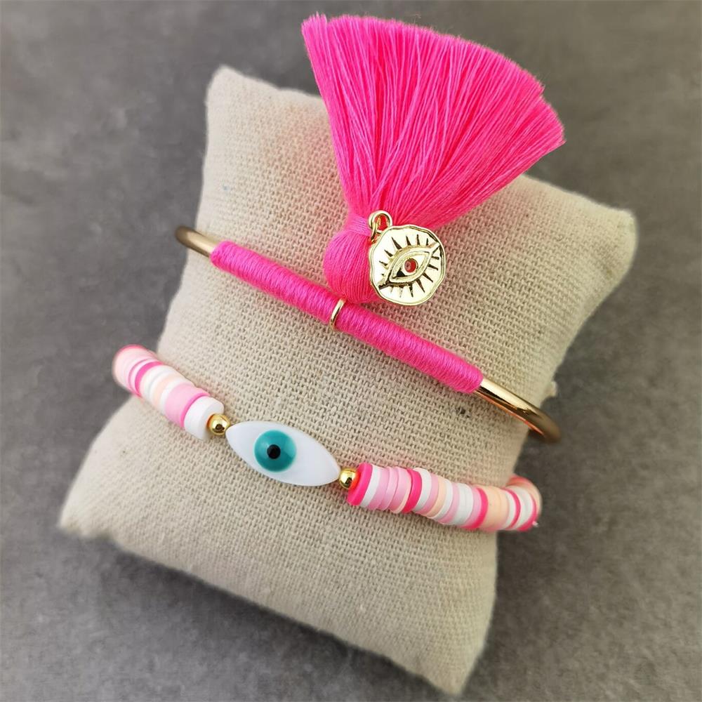 Boho Evil Eye with Tassel Bracelets - Top Boho