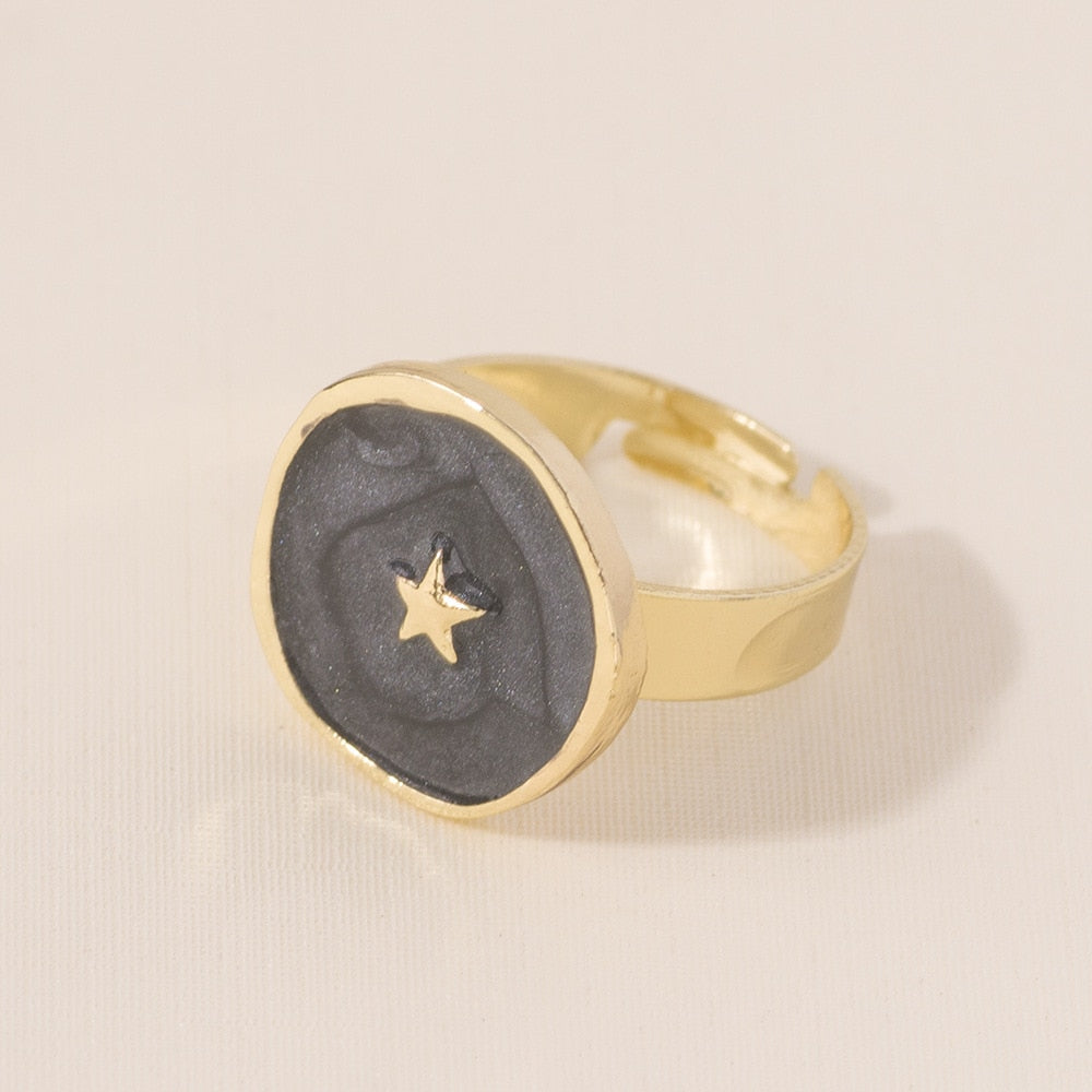 Moon Star Earrings, Rings & Necklace