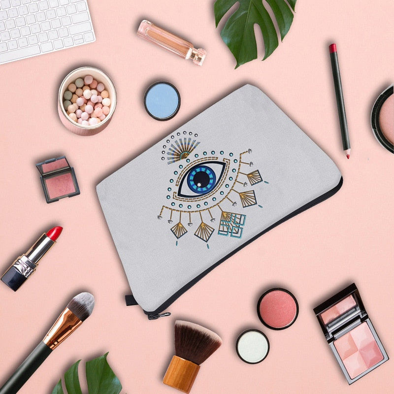 Turkish Evil Eye Toiletry Bag - Top Boho