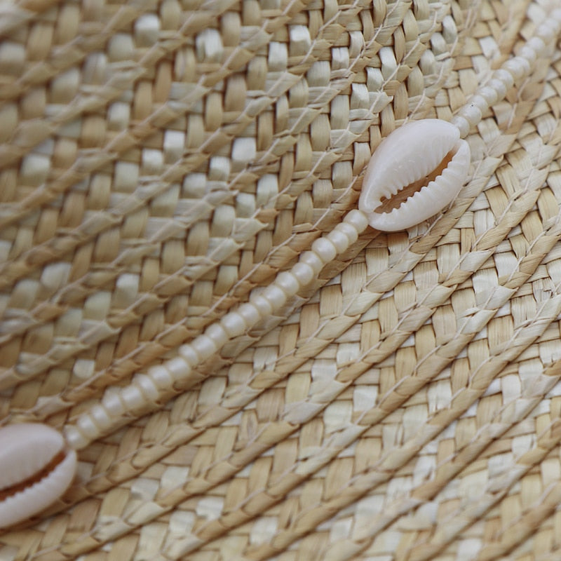 Boho Seashells Beaded Chain Hat - Top Boho