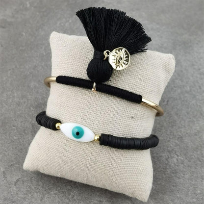 Boho Evil Eye with Tassel Bracelets - Top Boho