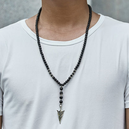 Boho Beaded Arrow Pendant Necklace - Top Boho