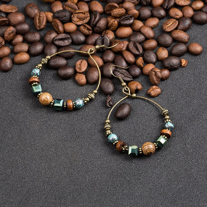 Ethnic Round Tassel Earrings