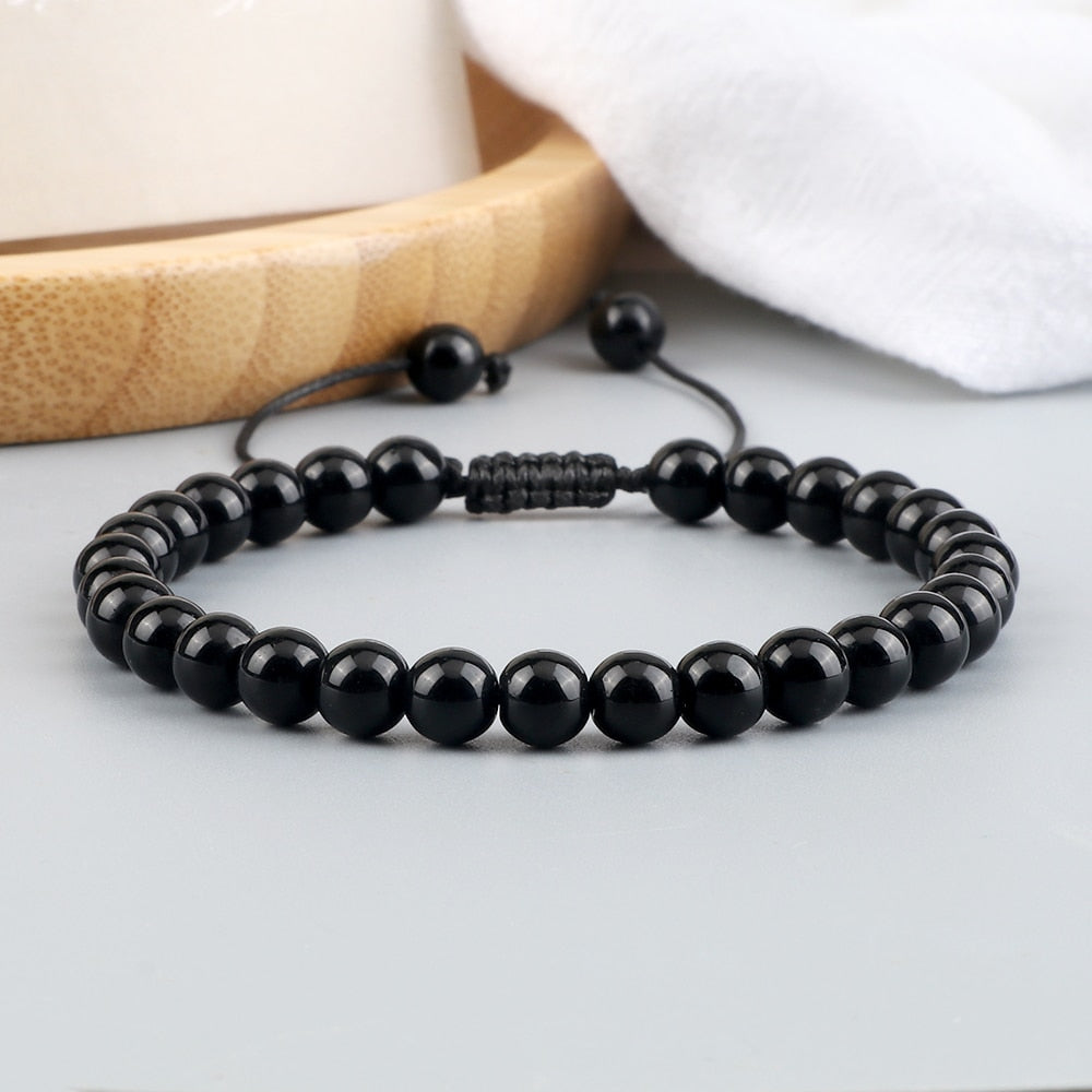 Handmade Natural Stone Beaded Bracelet - Top Boho