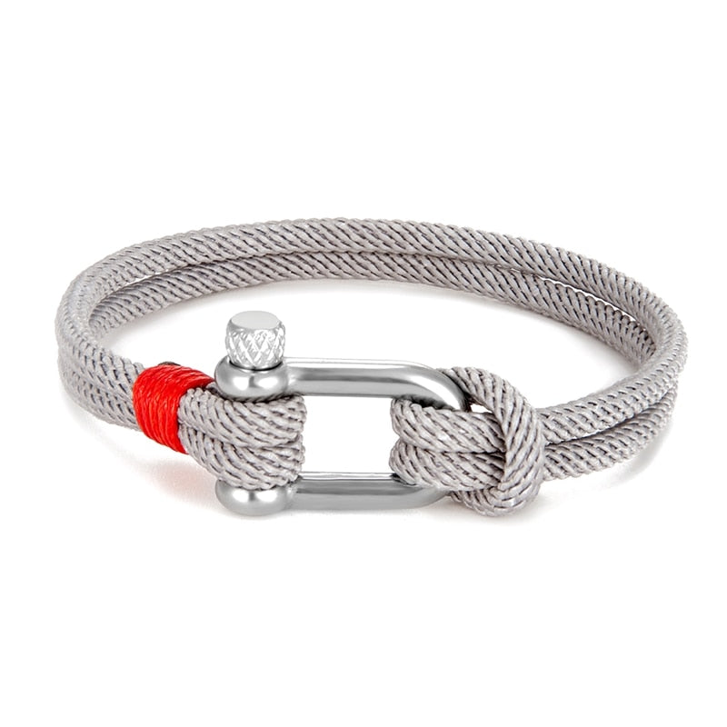 Shackle Clasp Rope Bracelet - Top Boho