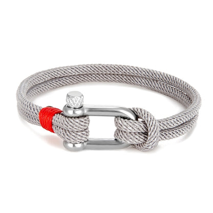 Shackle Clasp Rope Bracelet - Top Boho