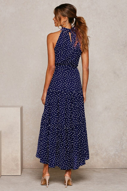 Boho Chic Halter Maxi Dress - Top Boho