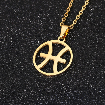 Stainless Steel Boho Star Sign Necklace