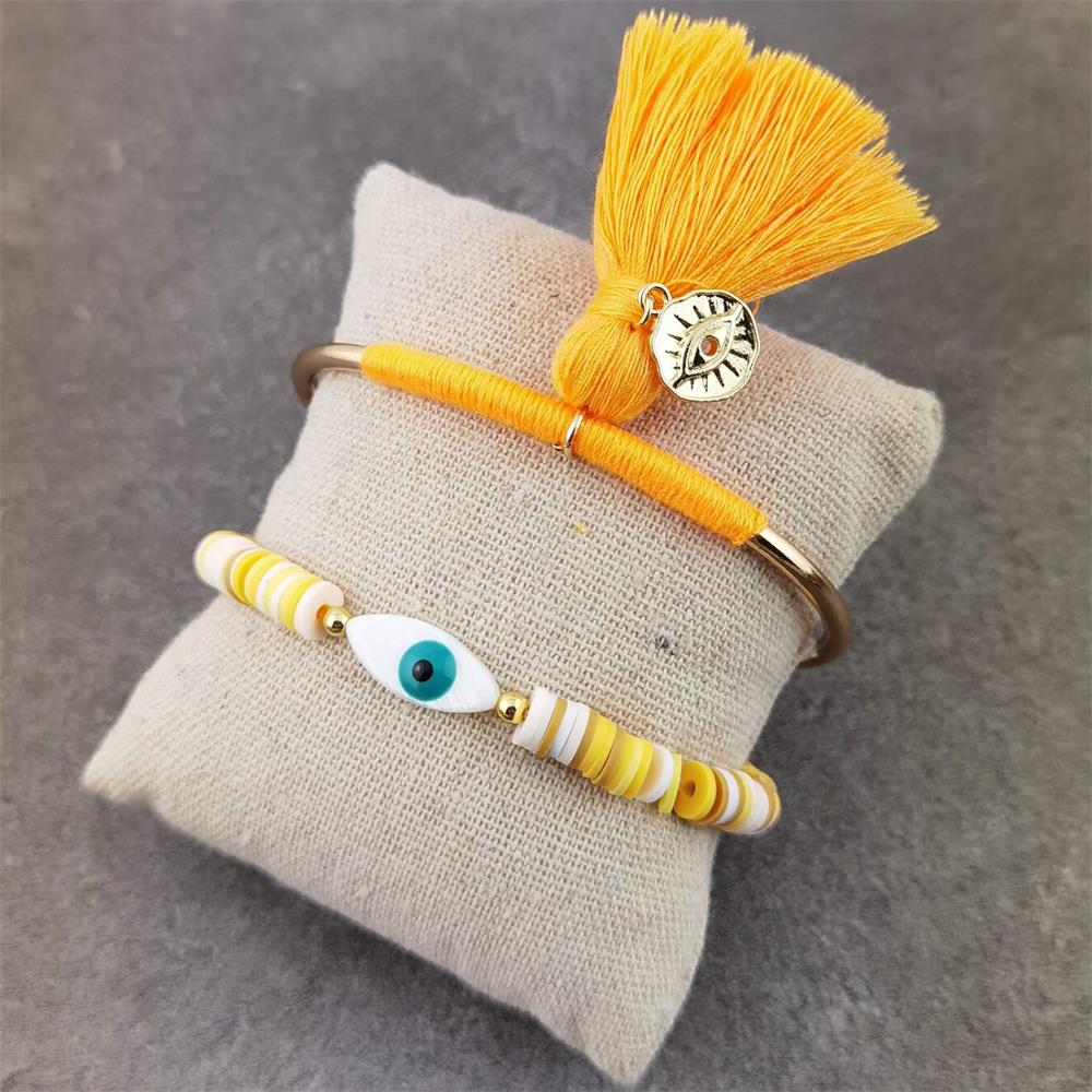 Boho Evil Eye with Tassel Bracelets - Top Boho