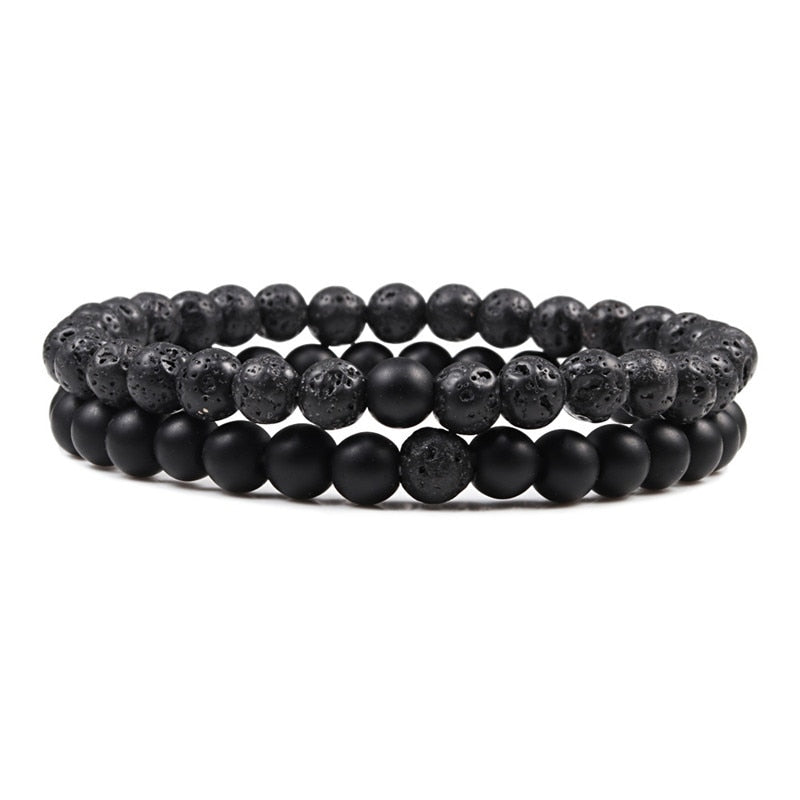 Boho Natural Lava Stone Beaded Bracelets - Top Boho