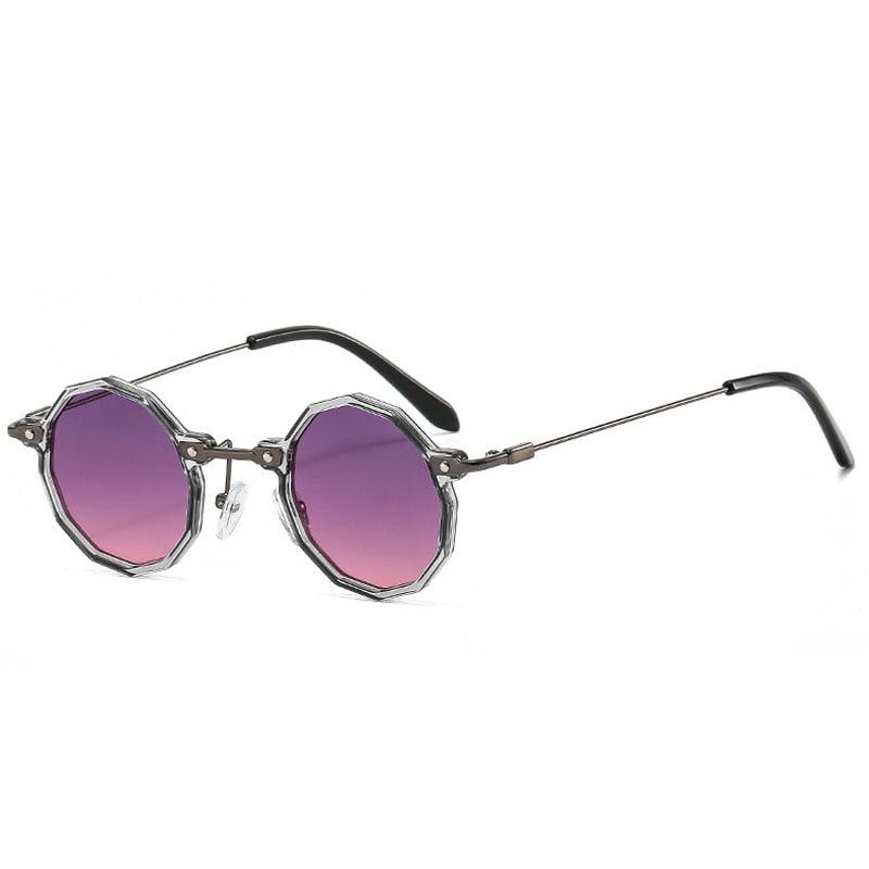 Retro Round Polygon Sunglasses - Top Boho