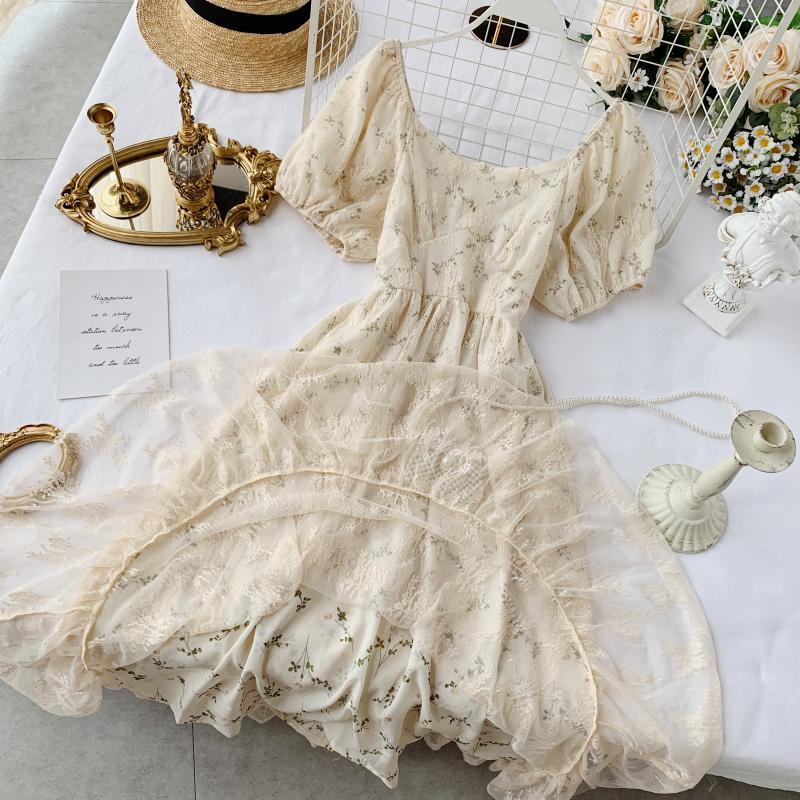 Boho Vintage Chiffon Maxi Dress - Top Boho