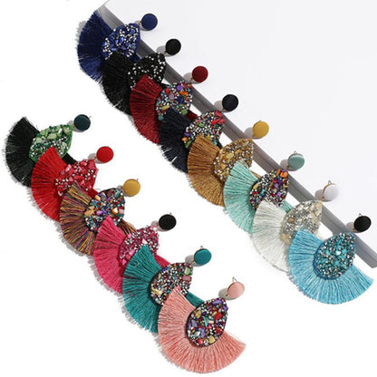 Bohemian Tassel Drop Earrings - Top Boho