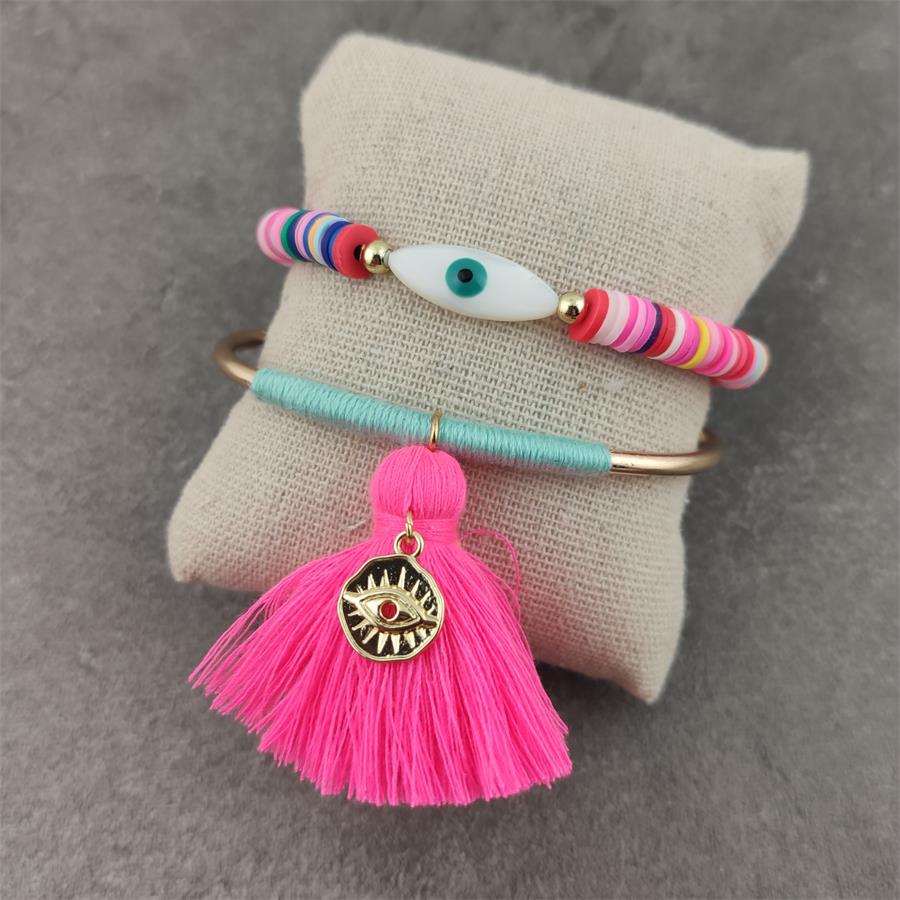 Boho Evil Eye with Tassel Bracelets - Top Boho
