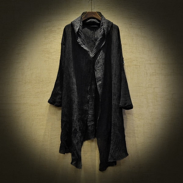 Boho Chic Loose Hooded Cardigan - Top Boho