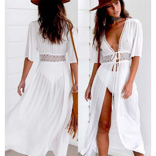 Bohemian Lace Beach Dress - Top Boho