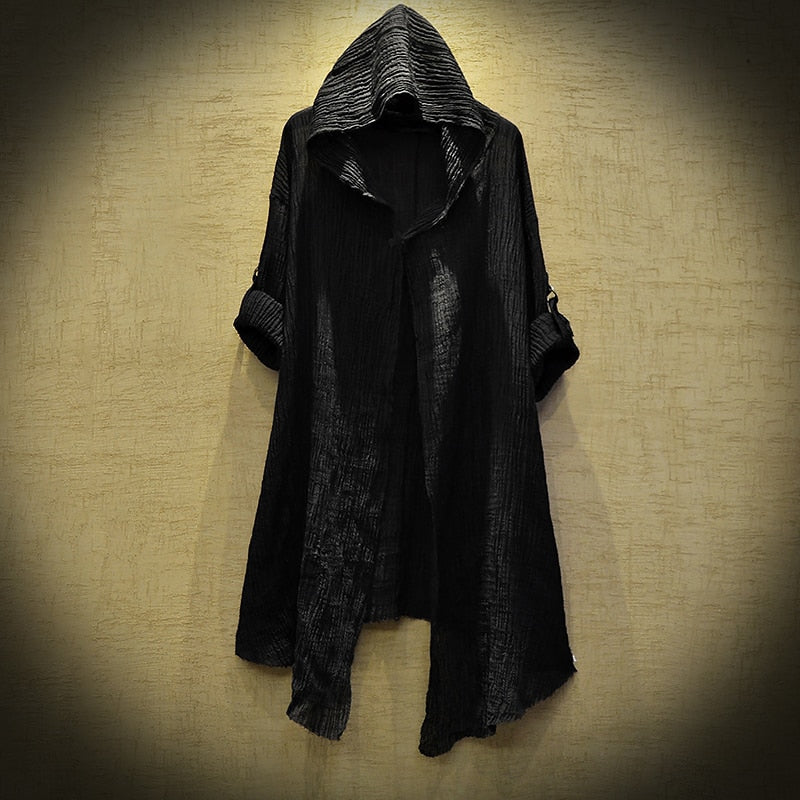 Boho Chic Loose Hooded Cardigan - Top Boho