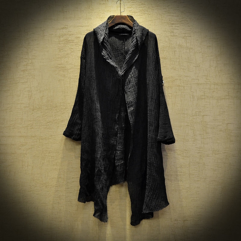 Boho Chic Loose Hooded Cardigan - Top Boho