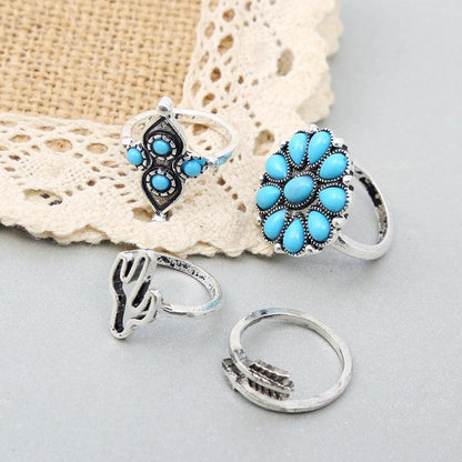 Bohemia Antique Rings Sets 9pcs - Top Boho
