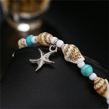 Handmade Bohemian Starfish Anklets for Women - Top Boho