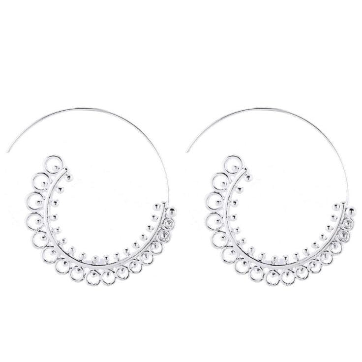 Boho Round Dangler Earrings