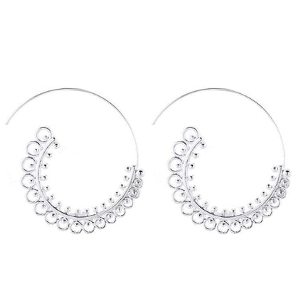 Boho Round Dangler Earrings
