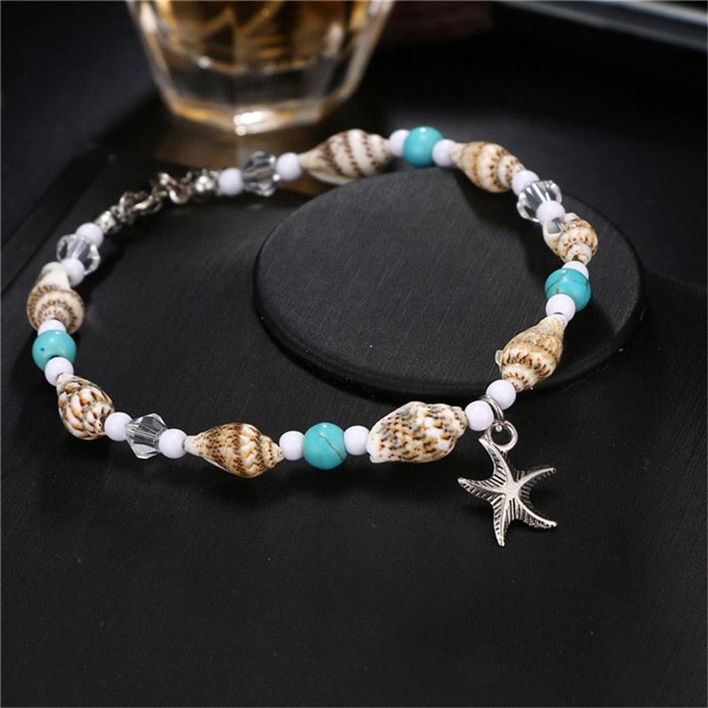 Handmade Bohemian Starfish Anklets for Women - Top Boho