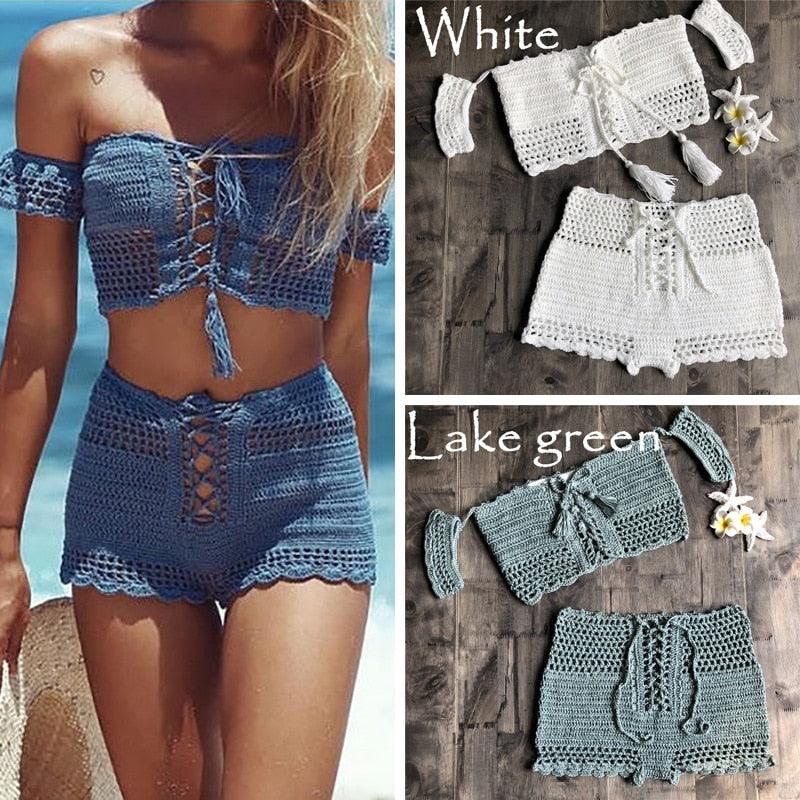 Crochet Boho Bikini Set - Top Boho