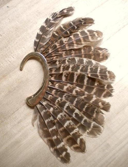 Boho Feather Ear Cuff - Top Boho