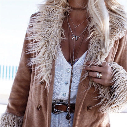 Boho Leather Wrap Choker Necklace