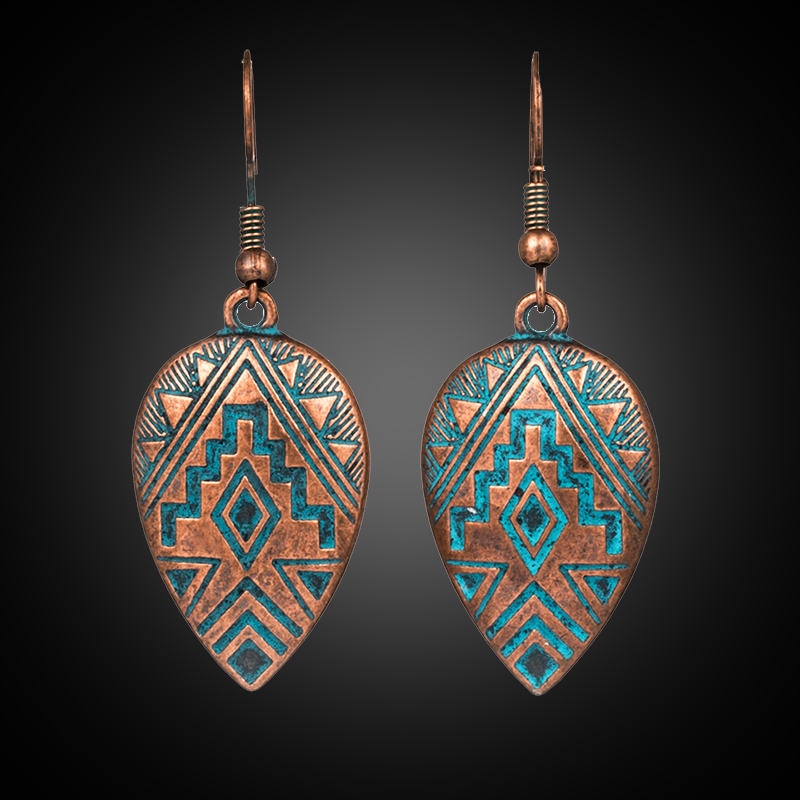 Ethnic Boho Water Drop Earrings