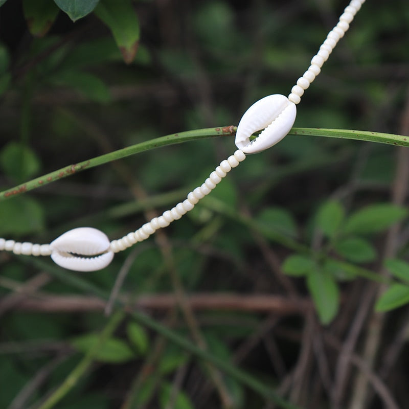 Boho Seashells Beaded Chain Hat - Top Boho