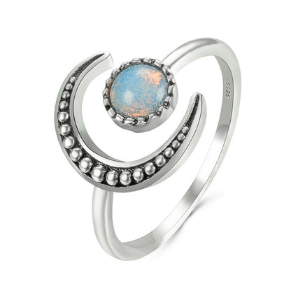 Boho Moonstone Vintage Ring