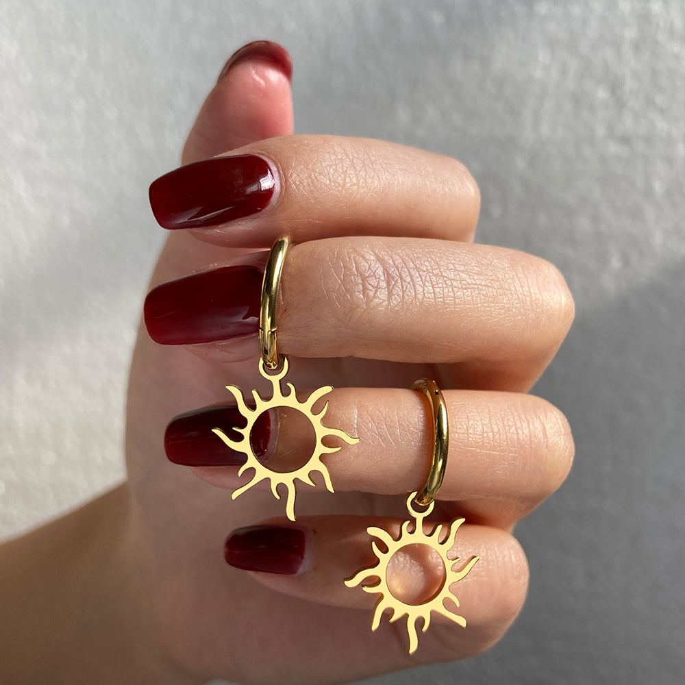 Boho Sun Hollow Out Earrings - Top Boho