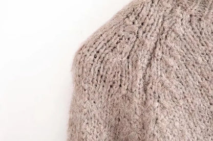 Boho Vintage Chic Knitted Sweater