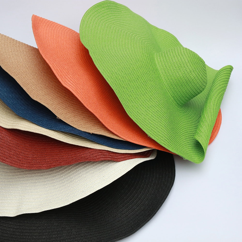 Foldable Women's Oversized Beach Hat - Top Boho