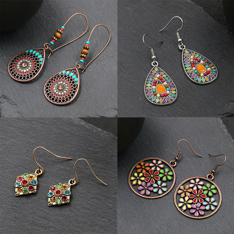 Vintage Boho Drop Earrings