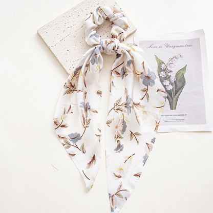 Boho Chic Ribbon Hair Scrunchies