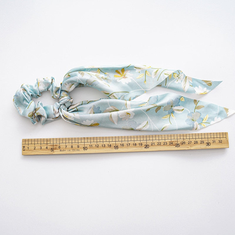 Boho Chic Ribbon Hair Scrunchies
