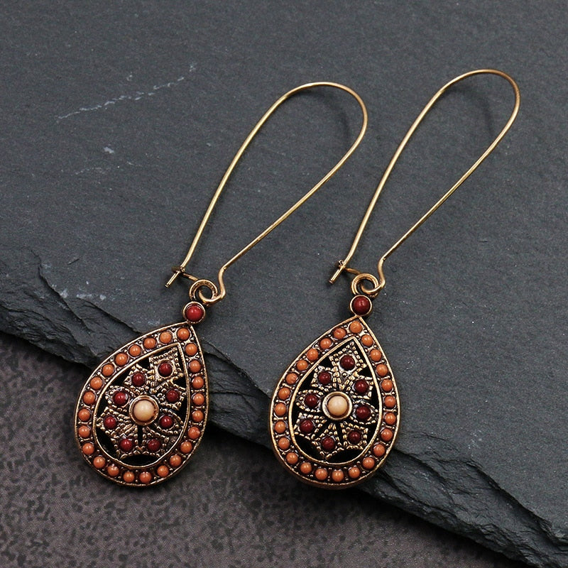 Vintage Boho Drop Earrings