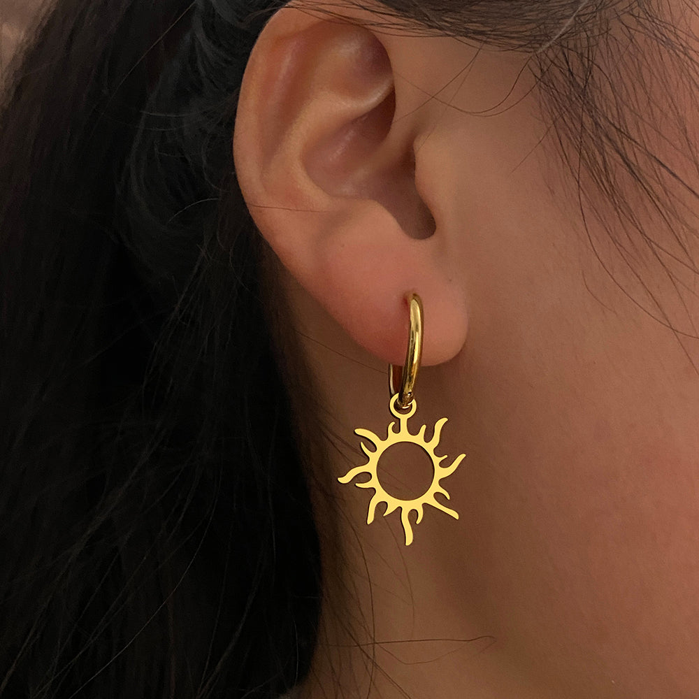 Boho Sun Hollow Out Earrings - Top Boho