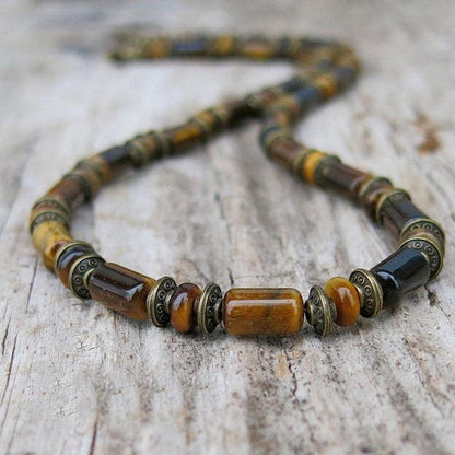 Boho Stone Beaded Necklace - Top Boho