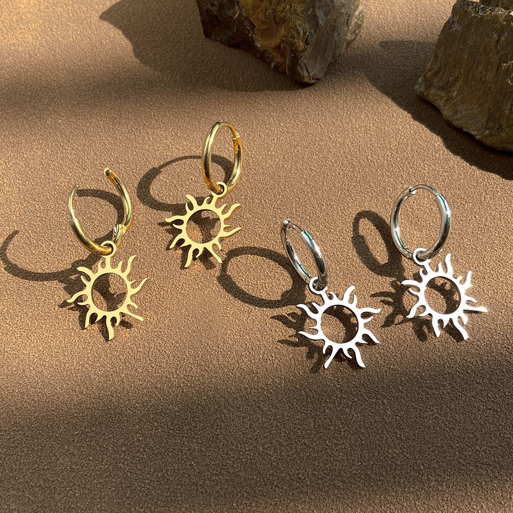 Boho Sun Hollow Out Earrings - Top Boho