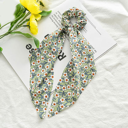 Boho Chic Ribbon Hair Scrunchies