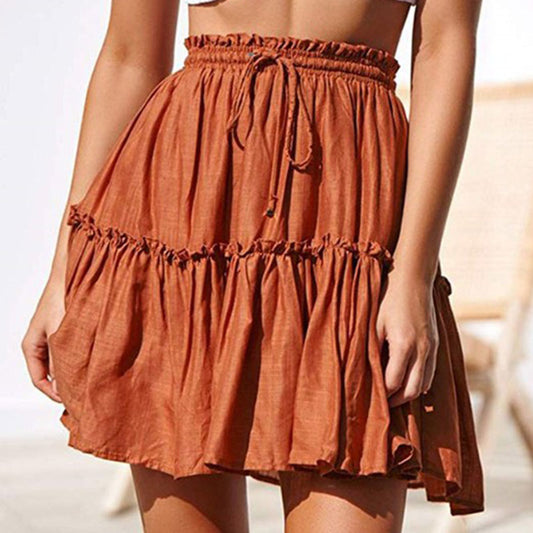 Boho Ruffled Short Skirts - Top Boho